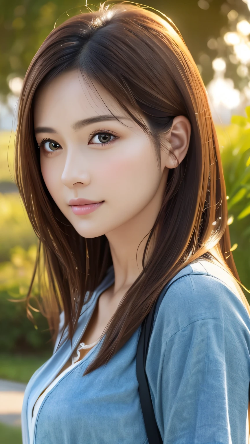 (Representative works:1.3)、(8k、Realistic、RAW Photos、Best image quality:1.4)、(30 year old mature woman)、Small face、Beautiful Face、(Realistic Face)、No makeup、Natural Makeup、light makeup、 (Dark brown hair)、Beautiful hairstyle、Realistic eyes、Beautiful details、 (Realisticな肌)、Beautiful Skin、 (Casual Fashion)、 Confused、 charm、超High resolution、Ultra-realistic、 High resolution、Golden Ratio