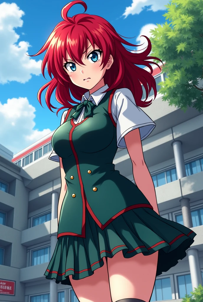 「My Hero Academia」 Red Hair girl Yuei High School Tsundere