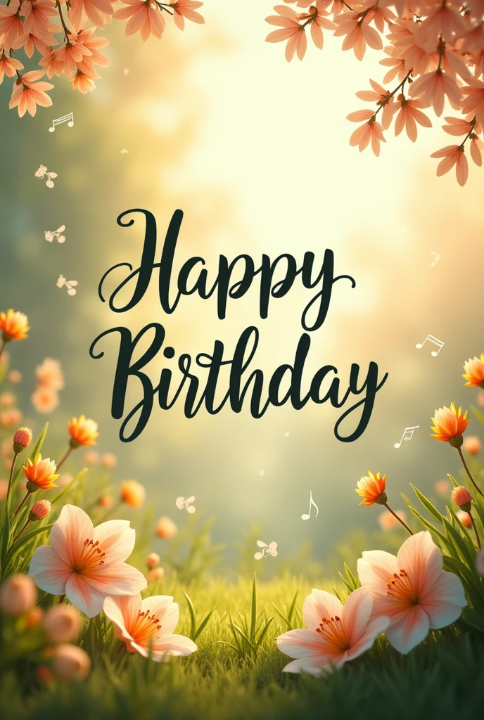 An image that says Estefani&#39;s birthday with a May Melody background
