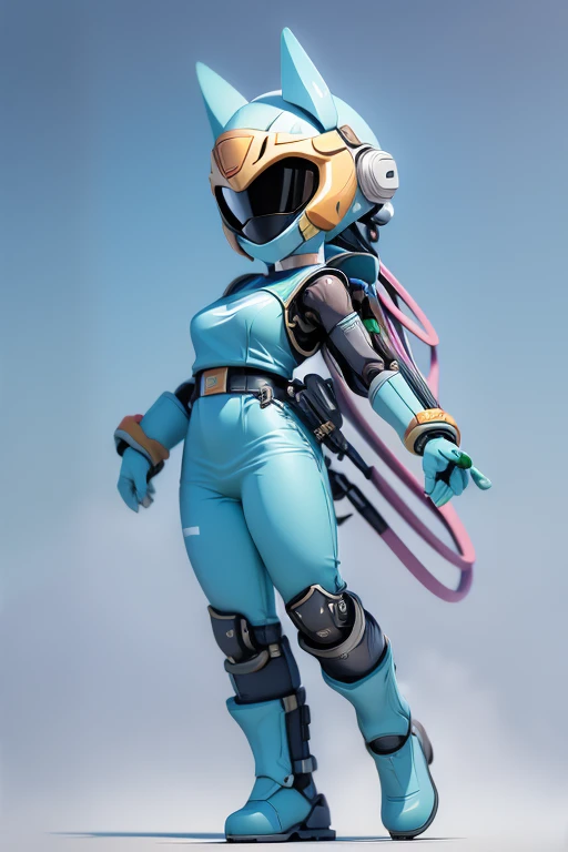Helmetのデザイン,robot,Android,Primary school students ,Young girl,Simple design,Deformed Design,Mini Characters,Pitch Resuit,Sentai Hero,Perfect outfit,Yoga Suit,robotジョイント,Plug Suit,Spacesuit,Full body illustration,Helmet,Face masks,フルFace masksをかぶっている、,Face close-up,Face Design,Sentai Hero、front view