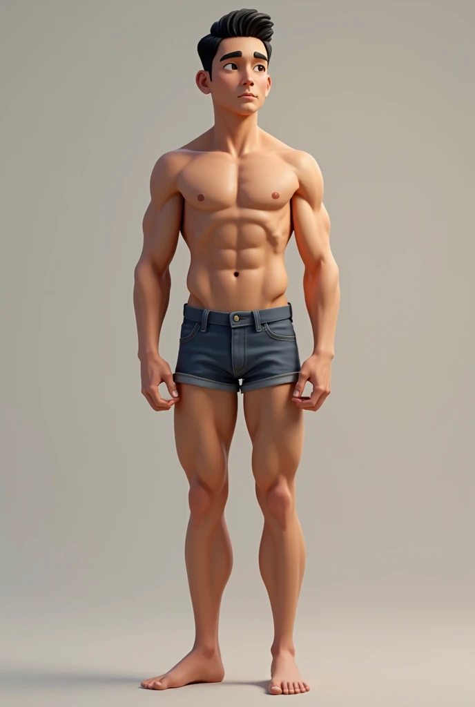 average physique of a  male