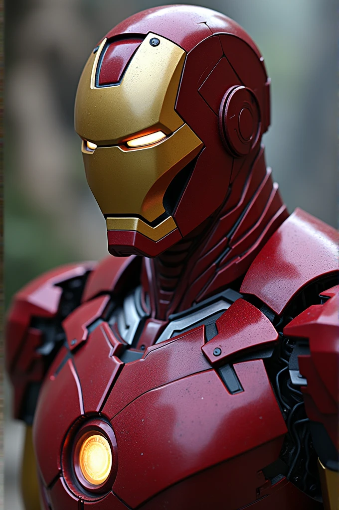 ((best quality)), ((masterpiece)), (detailed), perfect face doom holds Ironman neck for killing him