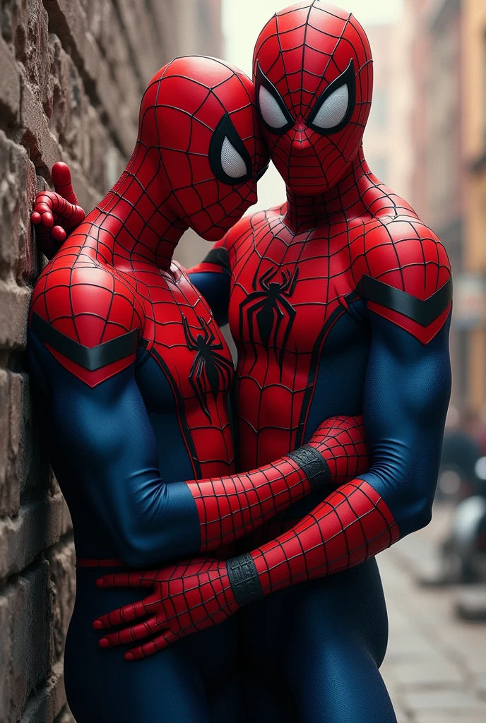 Spiderman being spanked