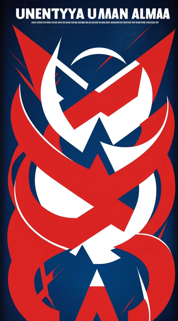 Typography Poster with a ultraman shape
