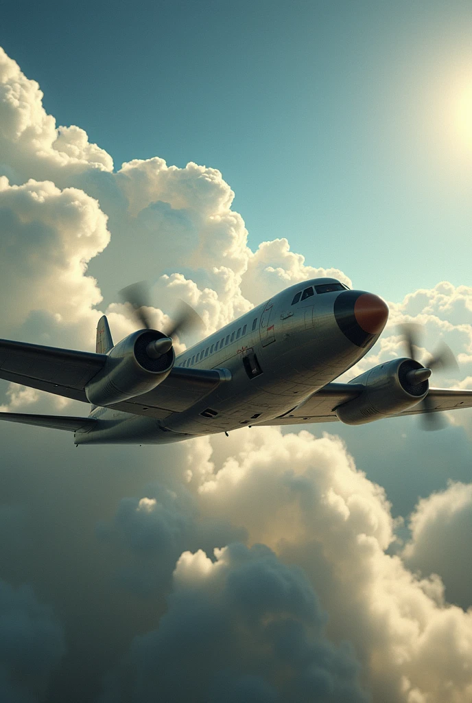  Dieselpunk style jet plane