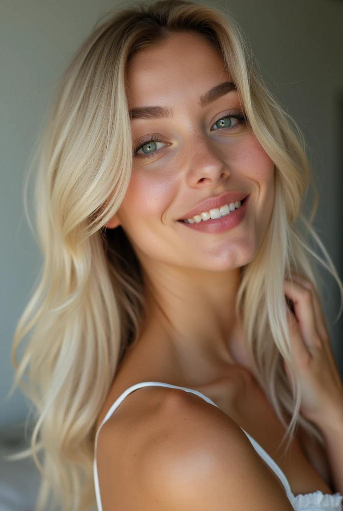 Beautiful and white-skinned woman