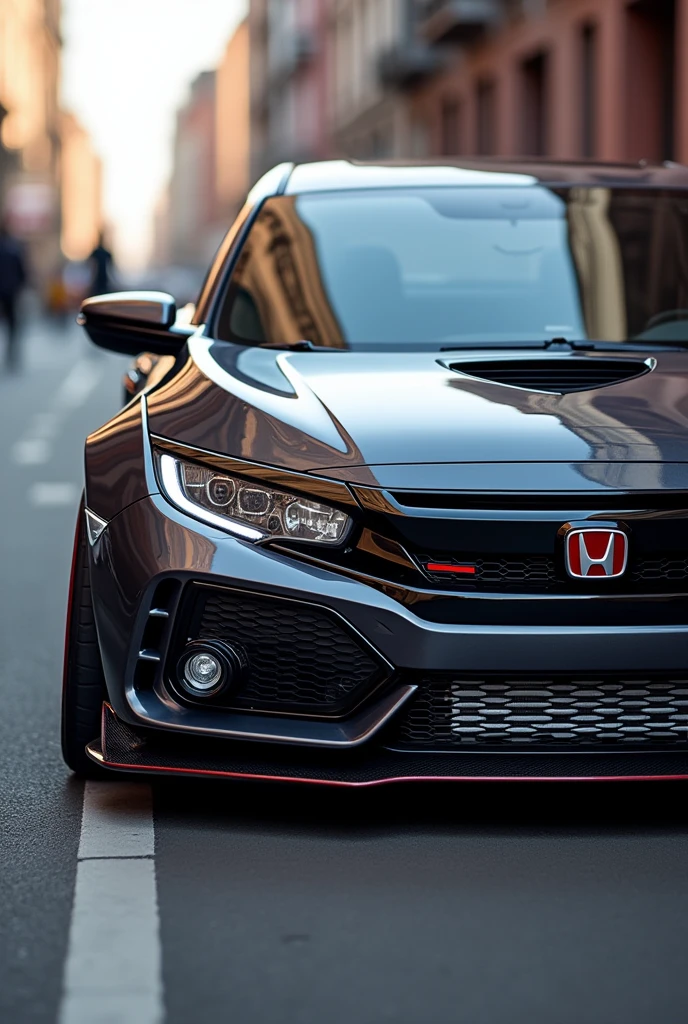 crie um civic g6, with turbo forged engine, and with intercooler in the bumper.