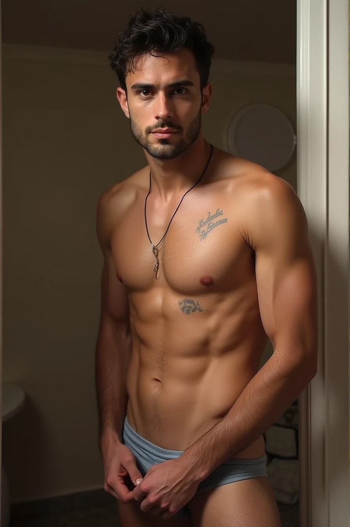 Leon Laguerri without underwear and with a big penis, Now he's fucking a trans girl