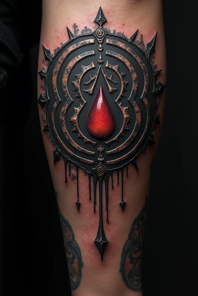 Lucifer&#39;s tear tattoo with the fibonacci sequence