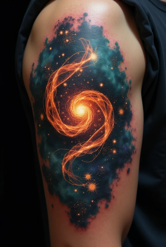 Fibonacci sequence tattoo with space