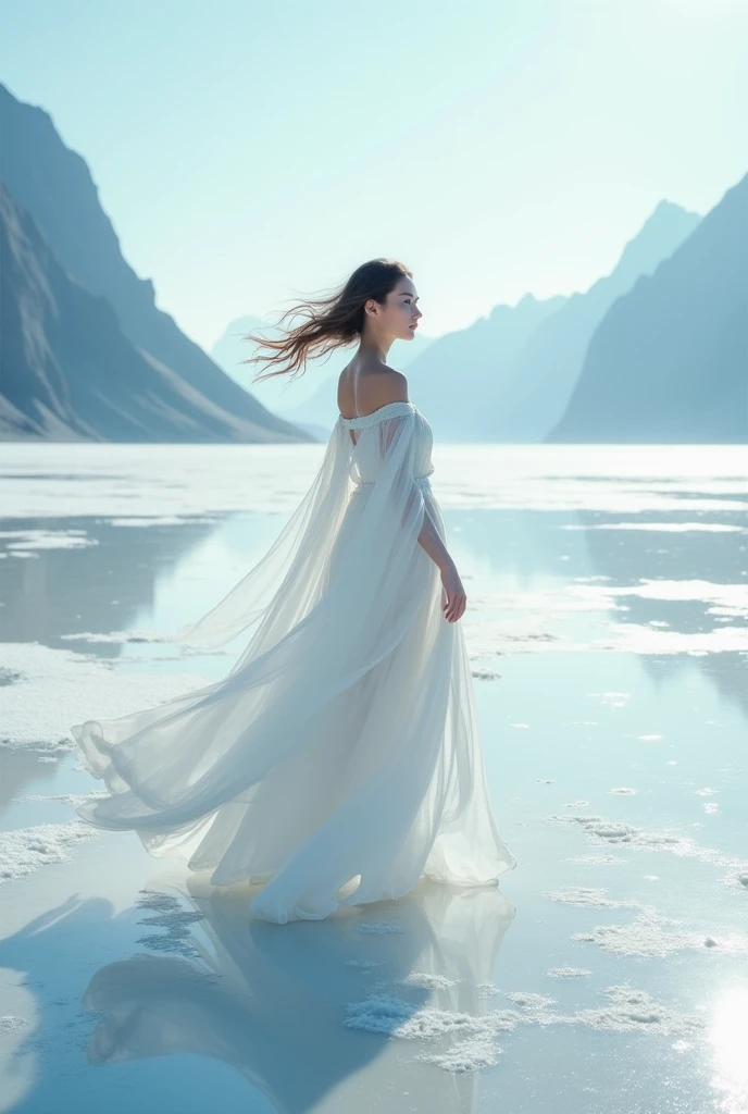 Woman on ice