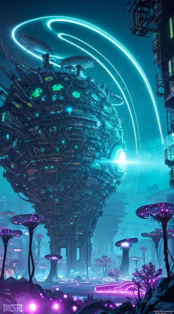 Amazing anatomy, (beautiful female Biopunk), biopunk city background, bioluminescence, (64k ultra hd:1.1), (art by apterus, art by dan mumford, art by lovecraft:1.2), best quality, cgsociety, trending on ArtStation.