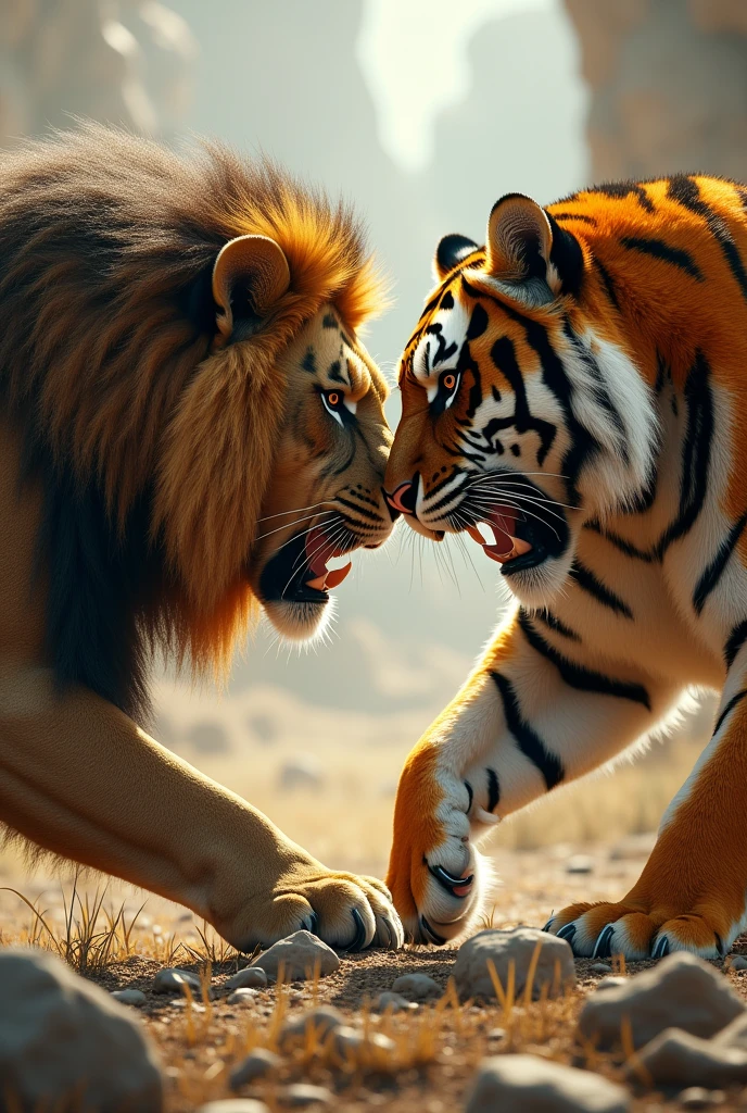Lion kill tiger
