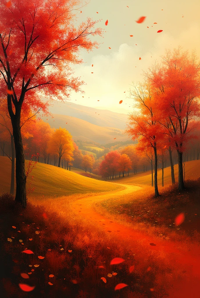 abstract autumn landscape