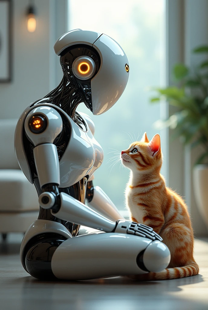ro with a cat 