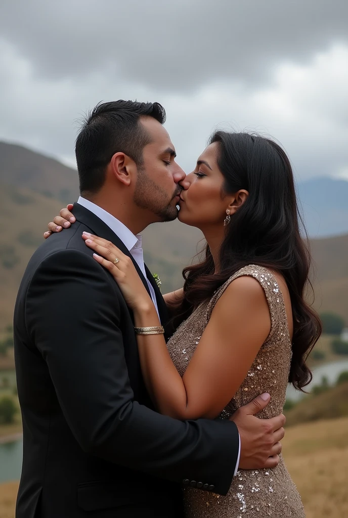 planning manager, budget and investments of the provincial municipality of Huara Huacho Peru Angel Gabriel Patricio Diaz drunk looking ahead kissing with Cholita from Cerro de Pasco-Peru