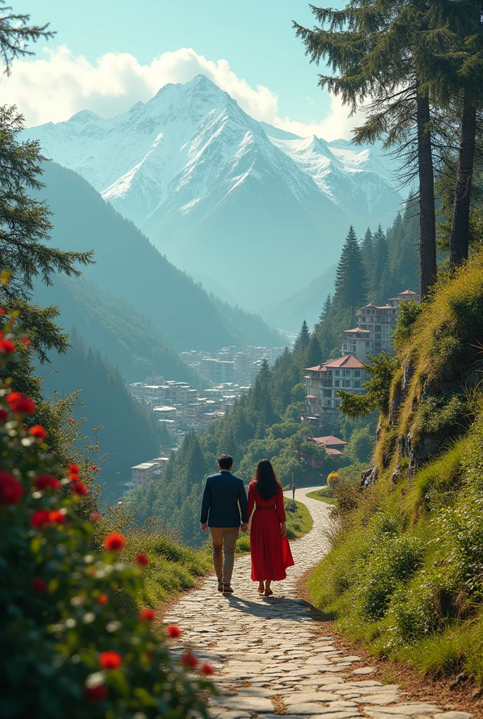 "Exploring Shimla as a couple is an enchanting experience. Surrounded by lush green hills and snow-capped peaks, you'll enjoy moments of tranquility and romance together. Strolling hand-in-hand along Mall Road, taking in the breathtaking views from Jakhoo Temple, and savoring the charming colonial architecture creates a perfect backdrop for deepening your connection. Shimla's serene environment and scenic beauty make every moment special, turning your getaway into a cherished memory."