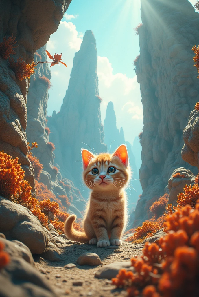 1 kitten、Fantastic landscape、Fisheye Lens