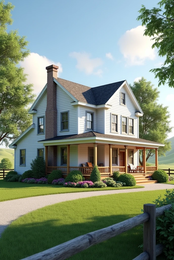 Hello, Can you create a photo of this house as if it were in real life?