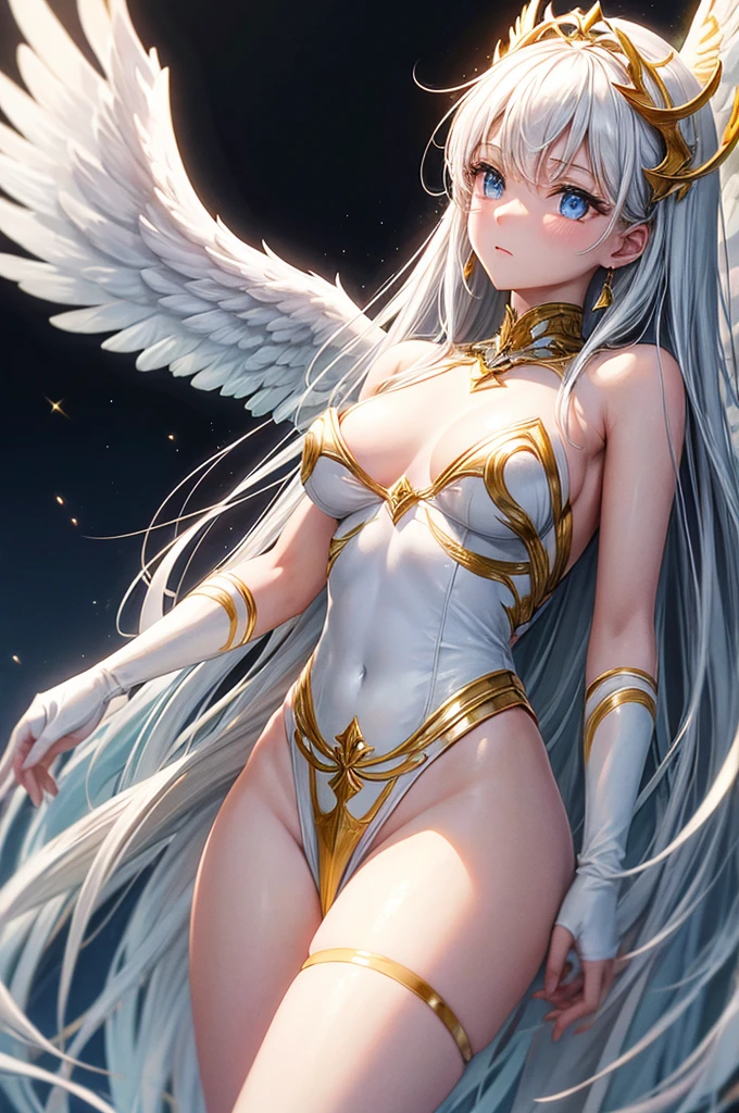 Angel, Goddess, White, Gold