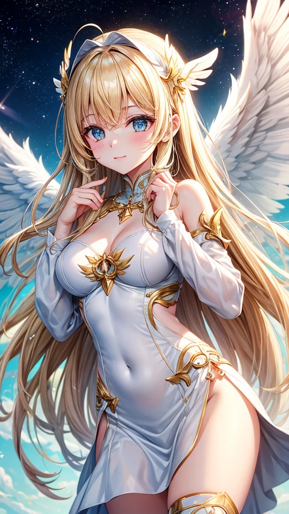 Angel, Goddess, White, Gold