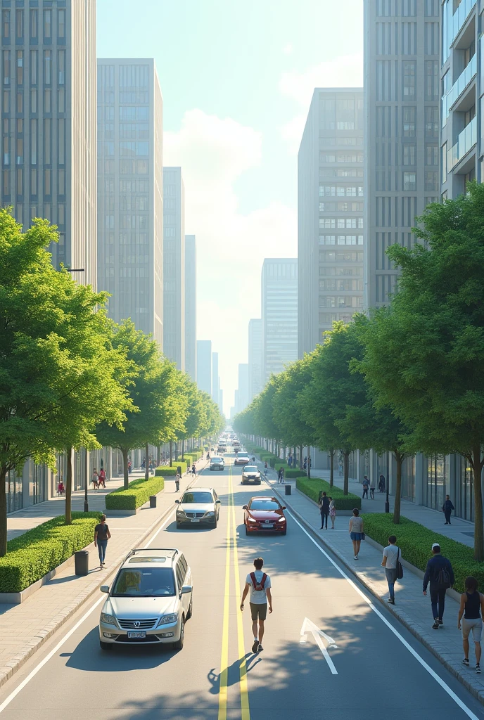City pacifies people and cars