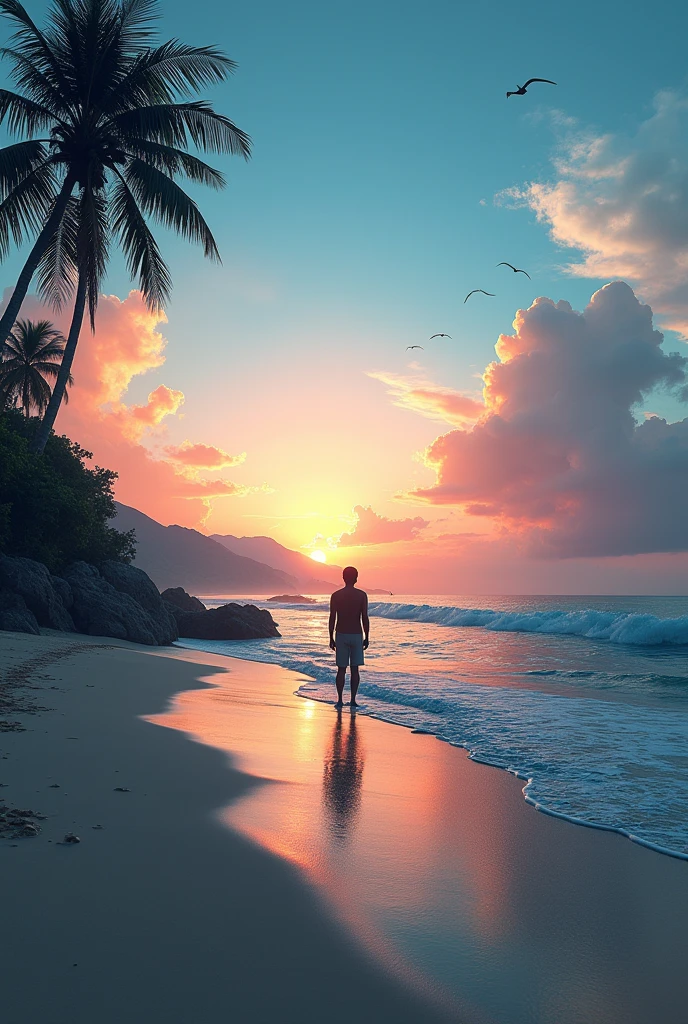 Beach Landscape video 9:16
