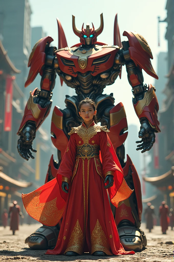 Nezha and Transformers standing together