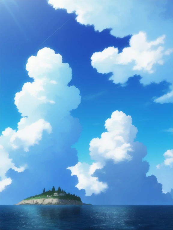 a background, harbor, ocean,cloud, blue_sky, star_(sky), cloudy, masterpiece, high resolution, octance 4k, high detail