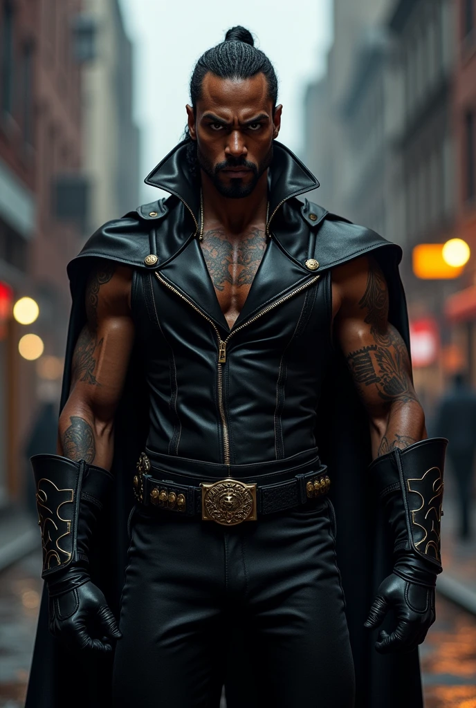 Make Blade the White Vampire Hunter. With the clothes and style of Wesley Snipes&#39; Blade With hair like Blade and tattoos 