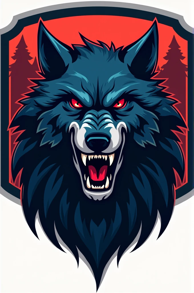Emblem of a football team named Wolfbane with a wolf