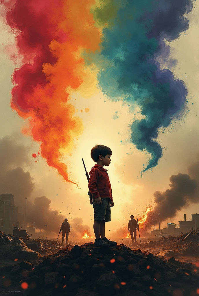 World Peace War Poster Rainbow