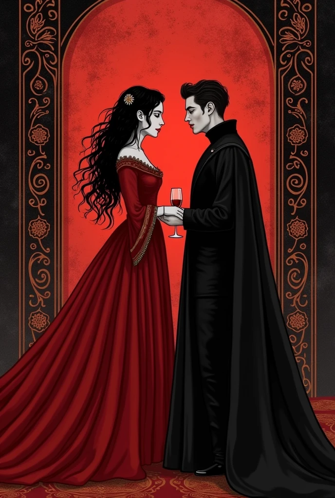 make a cover for a book the red and black duchess