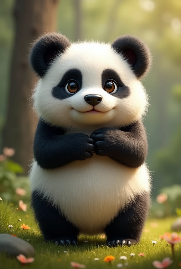 A dog with panda