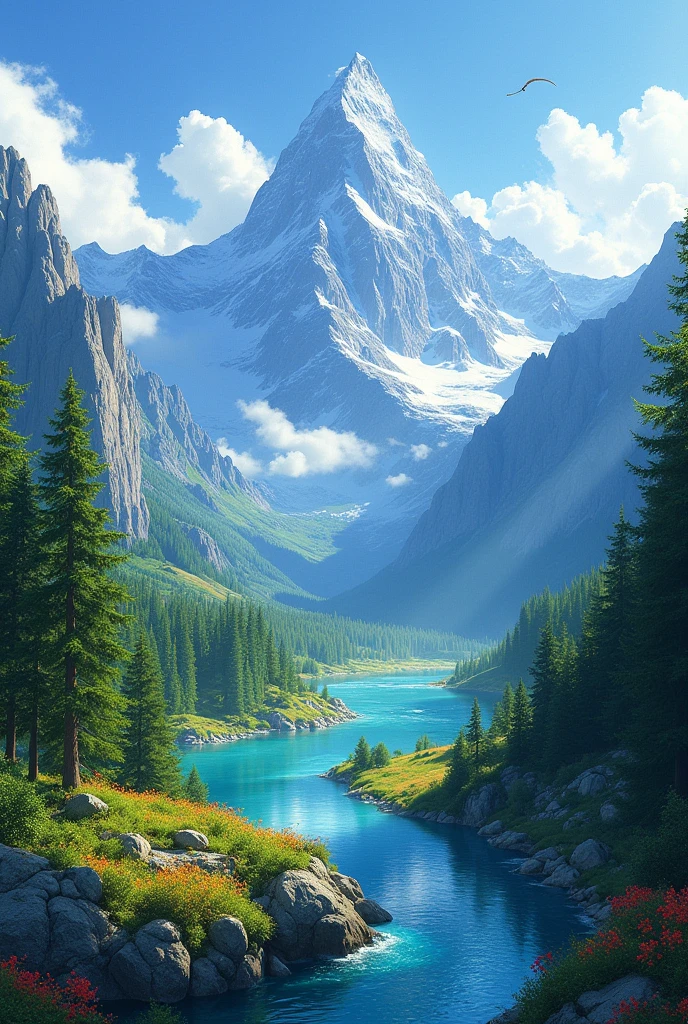 Make an earth picture landscape form