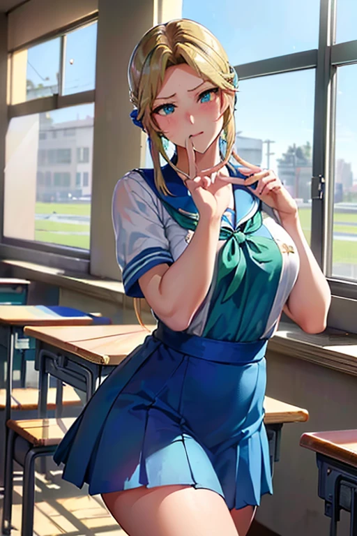 Masterpiece
(woman,The facial expression is accurate,Anime style face,greenish blue eyes )
Group
((((Location: School classroom))))
((((The location is a school in the water))))
((((womanは授業を受けている))))
8k((((high school girl))))
8k(((((girl,Wink,Wink)))))
((Staring at me))
Emphasize the breasts and draw the body