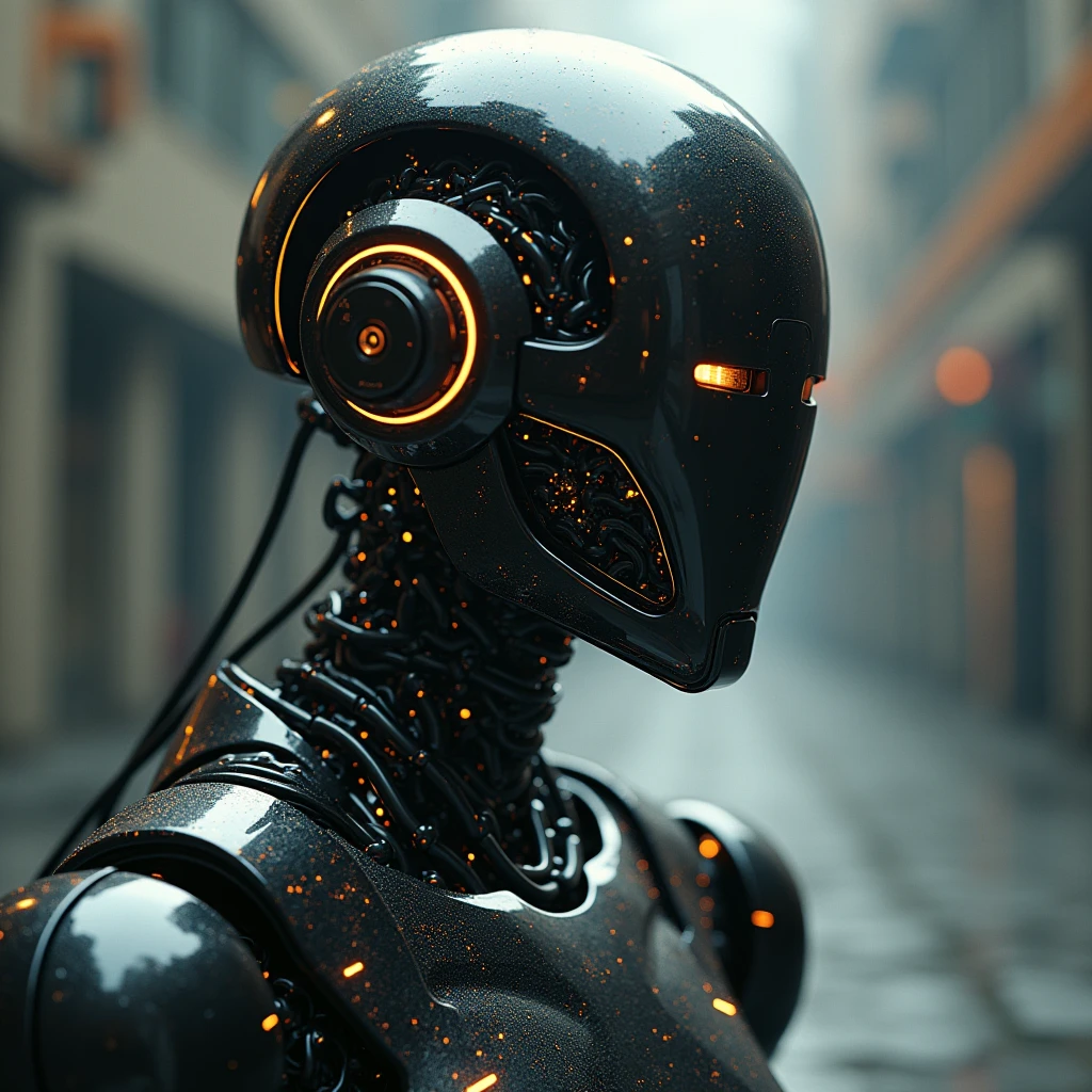 ((best quality)), ((masterpiece)), (Cinematic Aesthetic:1.4) Logic robot from Ultra 85
