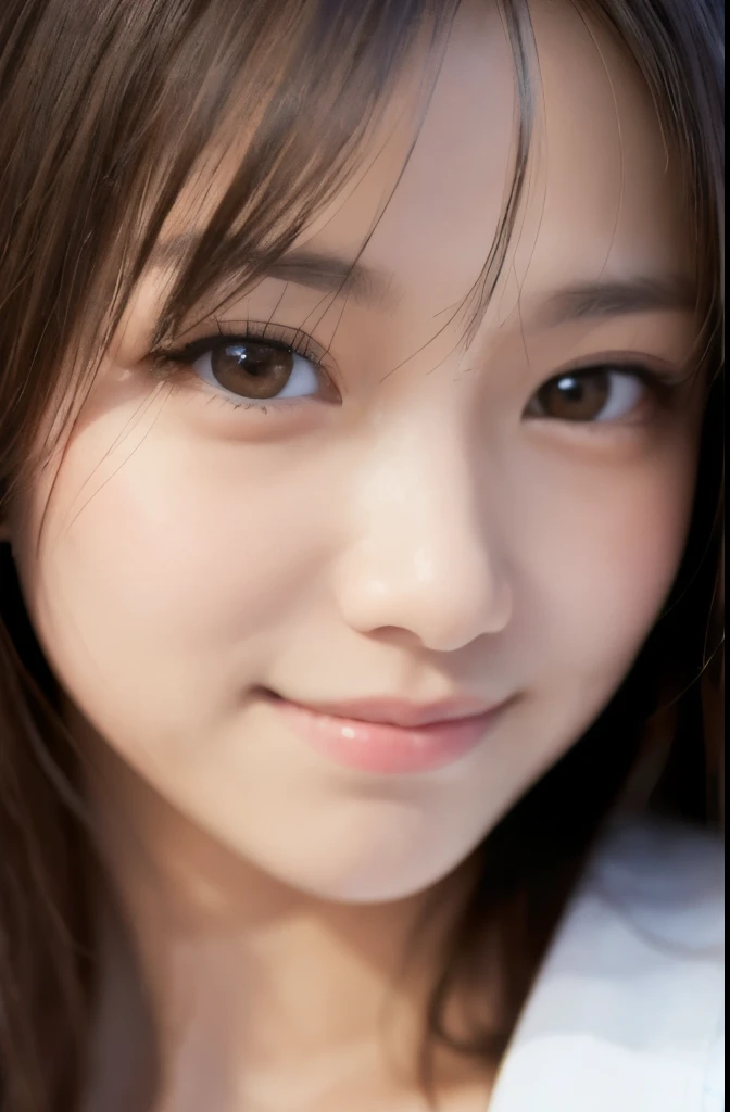 best quality, face focus, soft light, ultra high res, (photorealistic:1.4), RAW photo,(Shinozaki Ai), white skin, kawaii,
1 Japanese girl, solo, cute, (smile), (pupil, lights in the eyes), detailed beautiful face, Medium-sized breasts,(high resolution detail of human skin texture),(long hair),(portrait), upper body, white traditional kimono, no makeup