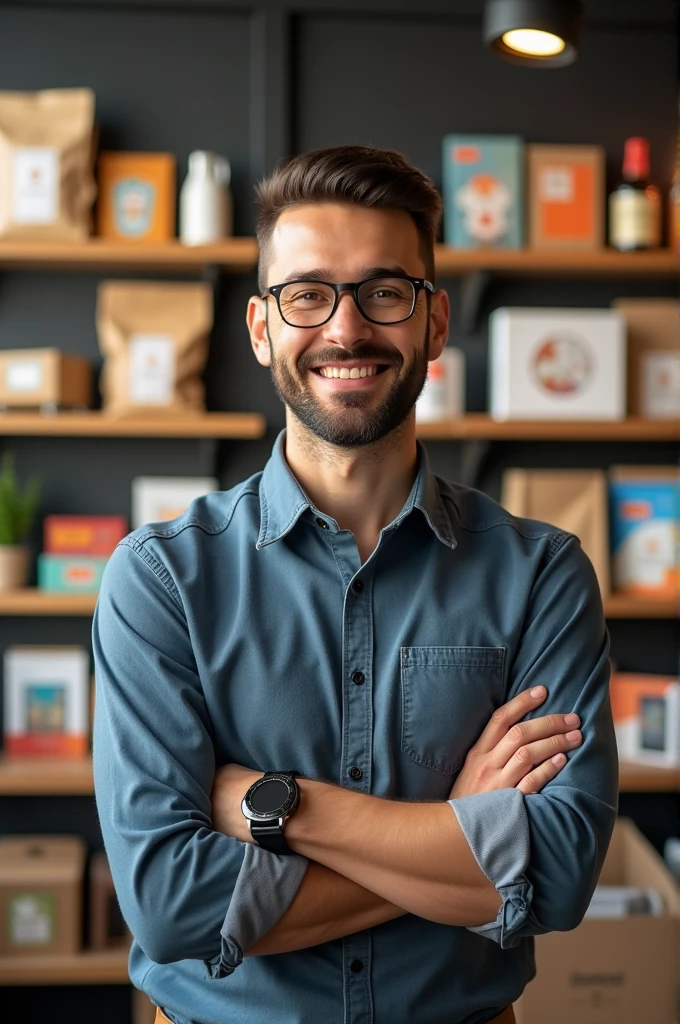 Give me an image for a profile photo that is about selling products of all kinds
