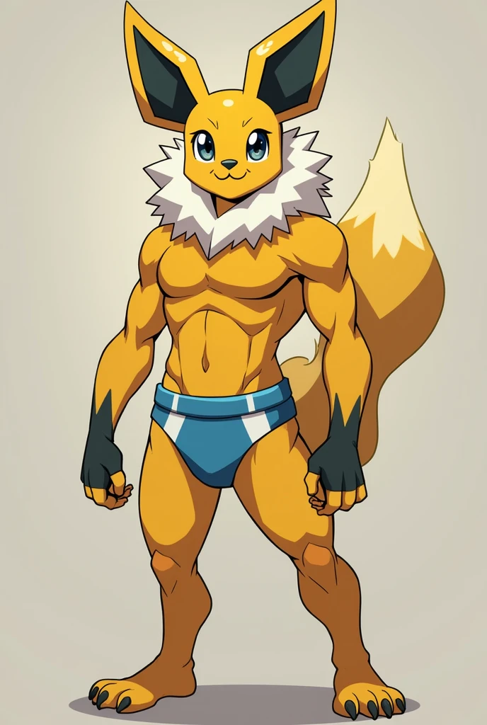 You can make a zeraora in underwear showing his member 