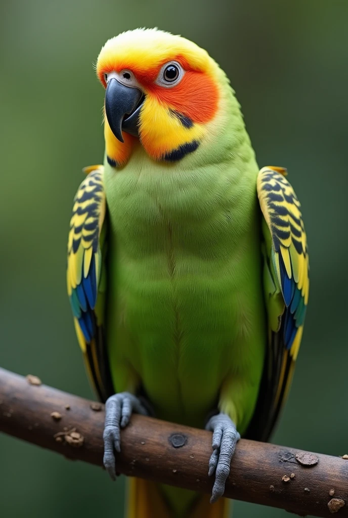 create a parakeet with a muscular human body
