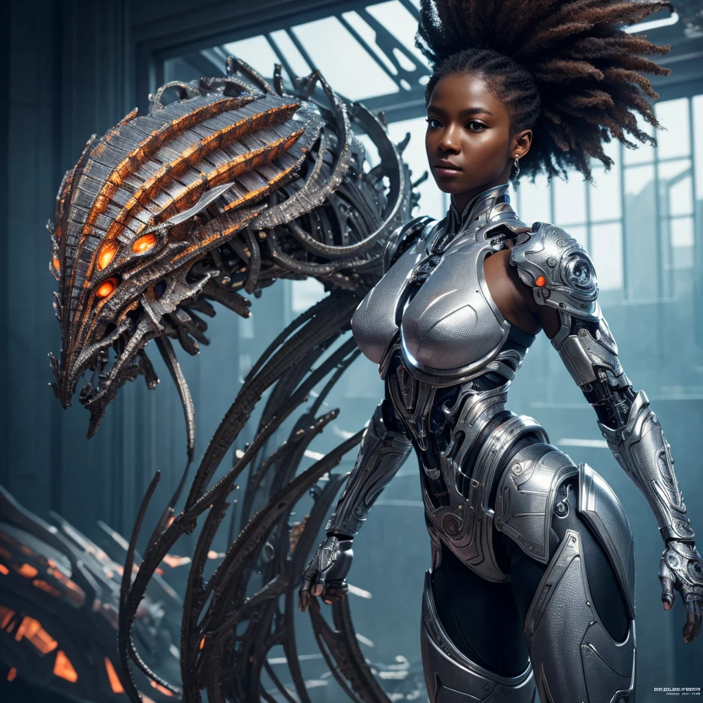 (masterpiece:1.1), (highest quality:1.1), (HDR:1.0), cyborg, coral plastic, dark skin, white body, (metal trim:0.8), diffuse lighting, fantasy, (dynamic pose:0.7), intricate, elegant, lifelike, photorealistic, digital painting, artstation, smooth, sharp focus, (intricate details:1.12)
, detailed, realistic, 8k uhd, high quality, anime style, talking to animals