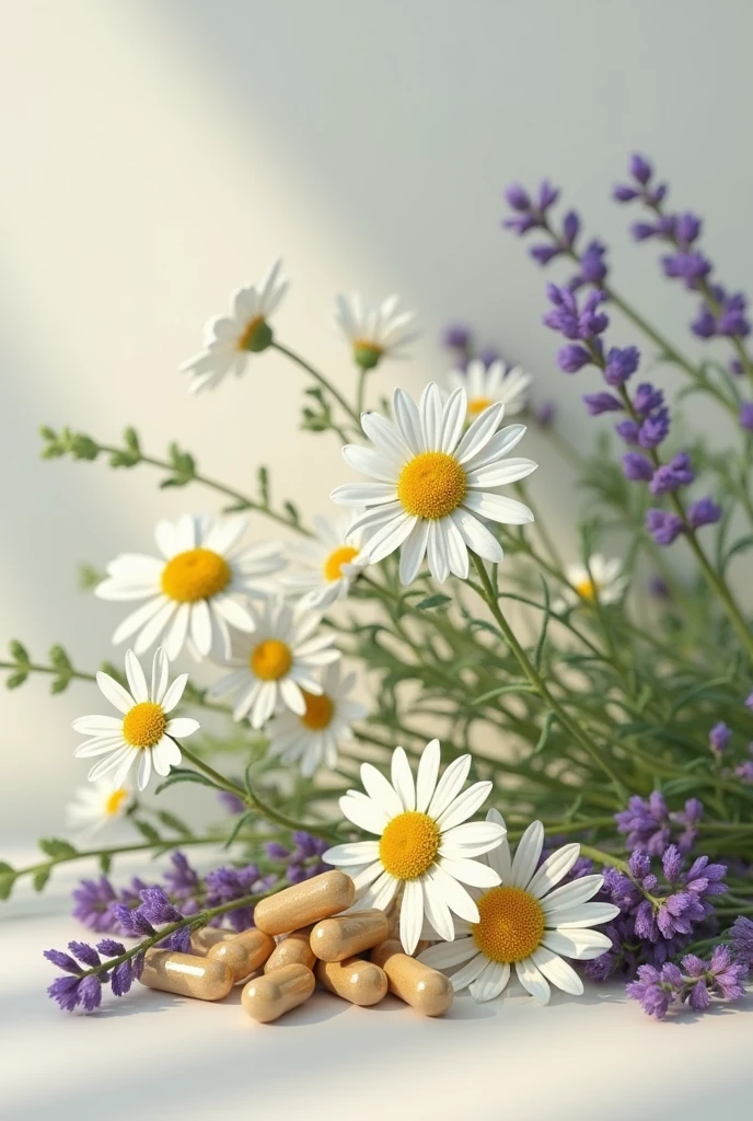 Chamomile capsules, lavender and thc
