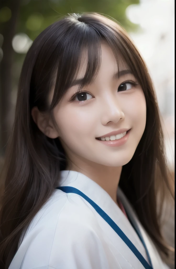 best quality, face focus, soft light, ultra high res, (photorealistic:1.4), RAW photo,(Shinozaki Ai), white skin, kawaii,
1 Japanese girl, solo, cute, (smile), (pupil, lights in the eyes), detailed beautiful face, Medium-sized breasts,(high resolution detail of human skin texture),(long hair),(portrait), upper body, white traditional kimono, no makeup