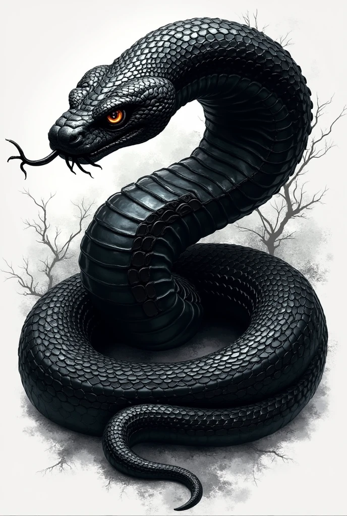 Create a black snake logo and title it “the blacks snakes”