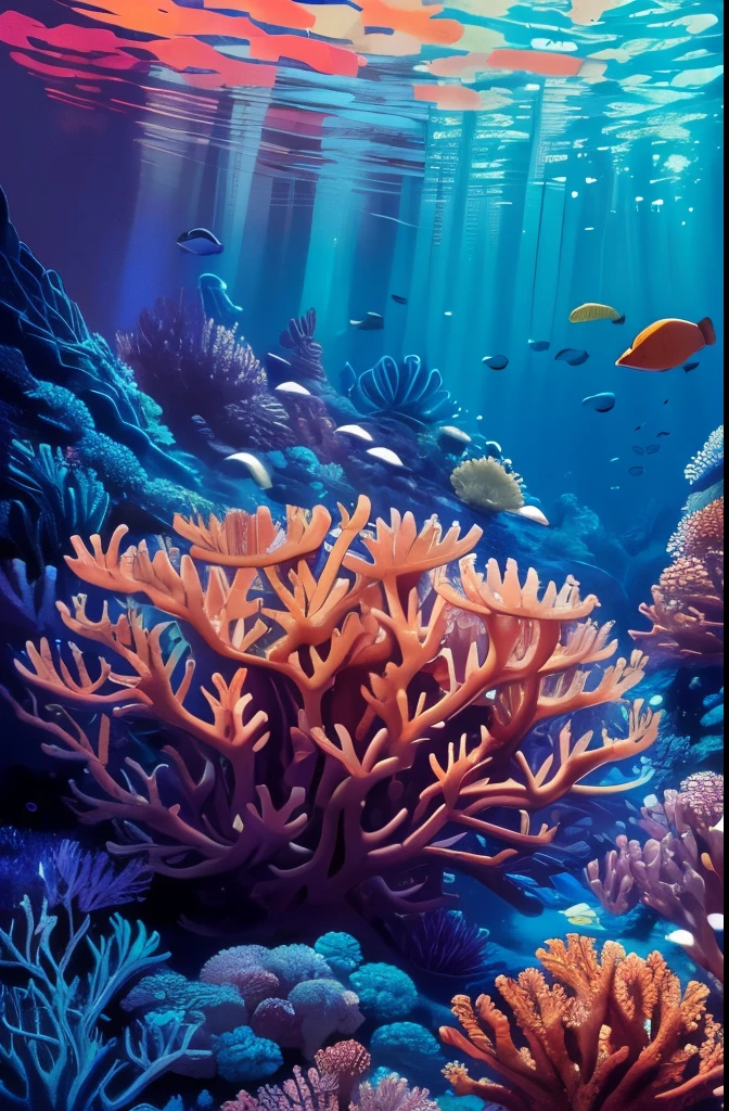 there are many different colored flowers that are growing on the coral, colorful coral, vibrant corals, beautiful colorful corals, harmony of neon glowing coral, coral underwater colorful, radiating atomic neon corals, corals, rainbow corals, beautiful colorful, underwater soft colours, coral, magical colorful flowers, beautiful and colorful, twirling glowing sea plants, coral reef