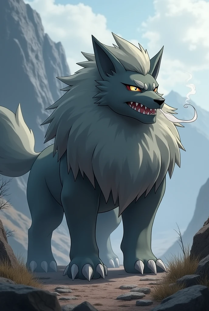 Pyroar Pokemon color gray