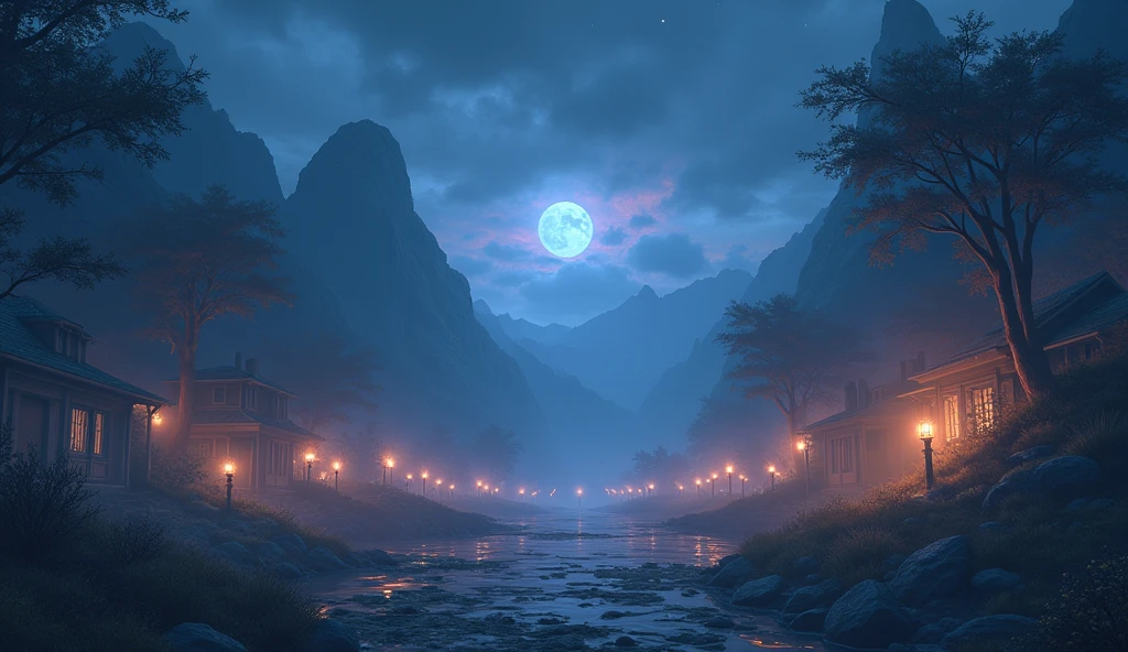 The ten magic element logos on each merchant are in disarray in the valley and at night.