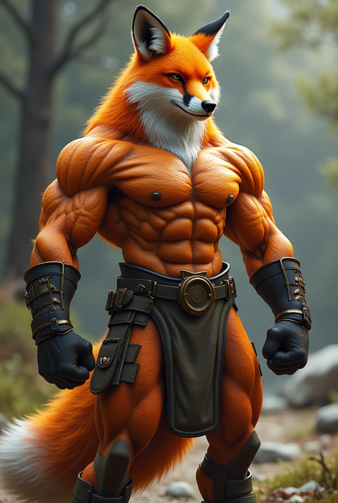 muscular fox
