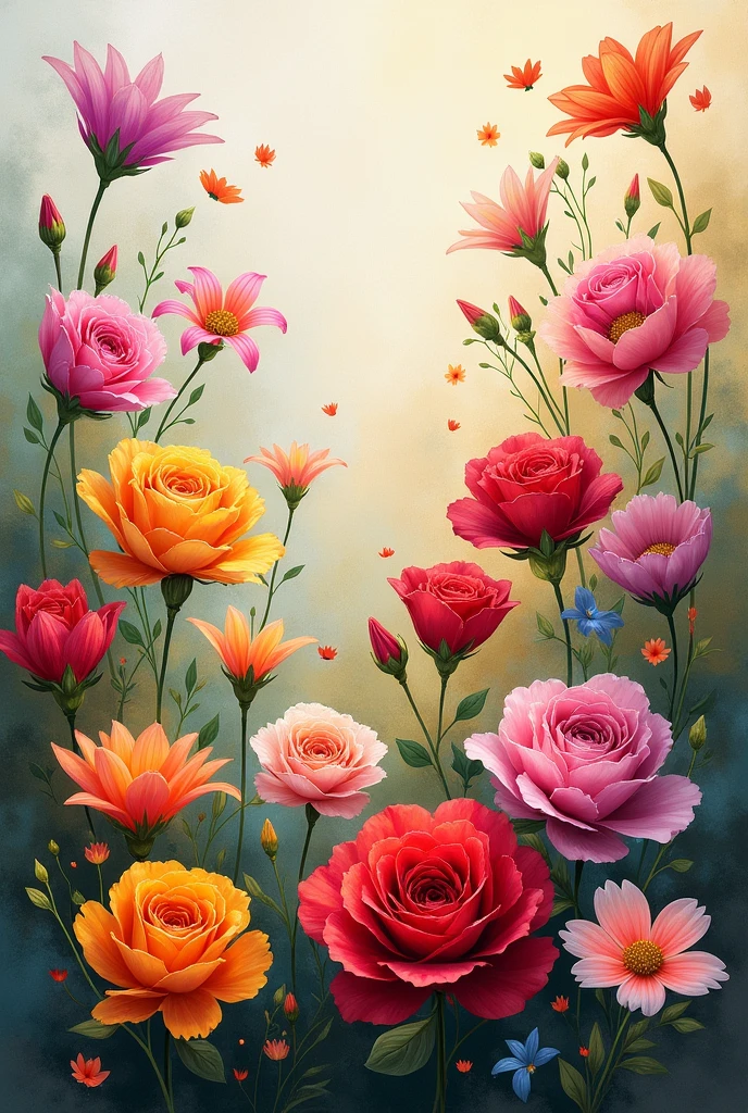 flowers art background